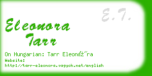 eleonora tarr business card